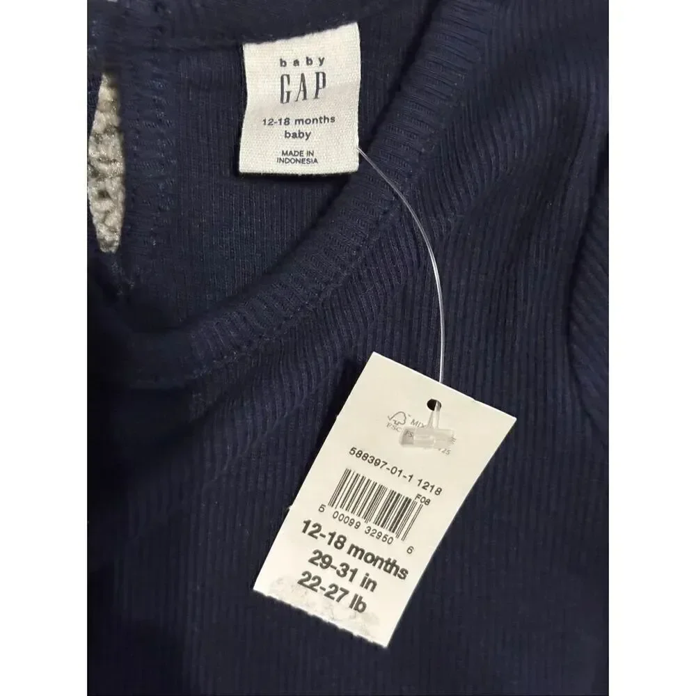 ❤️Gap Baby Ribbed T-Shirt 12-18M